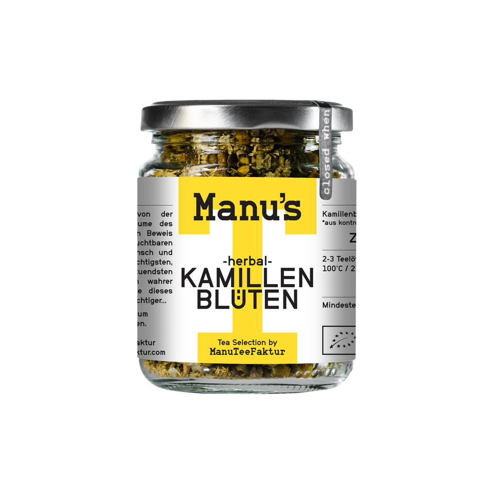 Kamillenblütenköpfe Tee