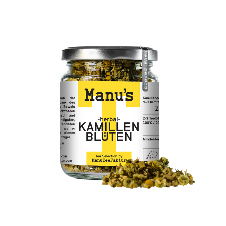 Kamillenblütenköpfe Tee